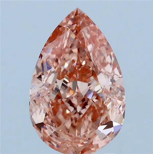 3.12ct Pear Lab Grown Diamond (Colour Fancy Vivid Pink, Clarity VS1, IGI Certified)