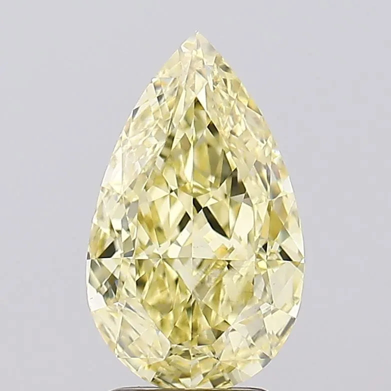 3.12ct Pear Lab Grown Diamond (Colour Fancy Yellow, Clarity VS1, IGI Certified)