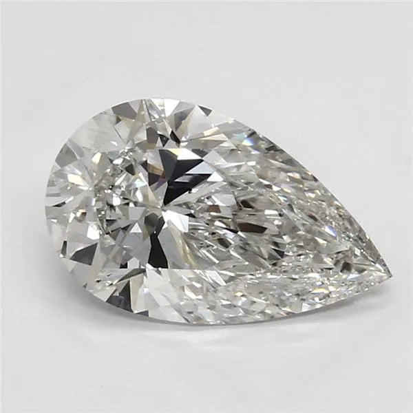3.12ct Pear Lab Grown Diamond (Colour G, Clarity SI1, Cut EX, IGI Certified)