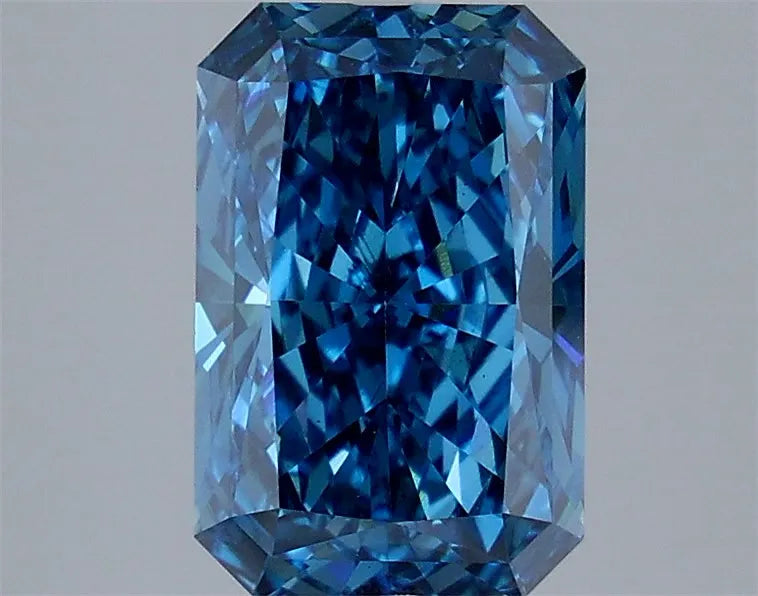 3.12ct Radiant Lab Grown Diamond (Colour Fancy Vivid Blue, Clarity VS1, IGI Certified)