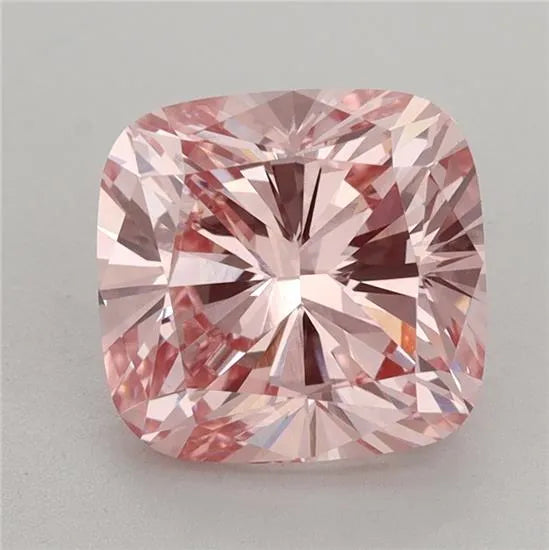 3.13ct Cushion brilliant Lab Grown Diamond (Colour Fancy Vivid Pink, Clarity VVS2, IGI Certified)