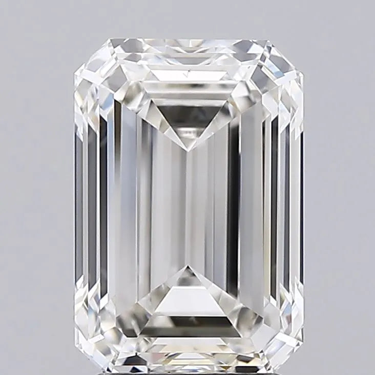 3.13ct Emerald Lab Grown Diamond (Colour G, Clarity IF, IGI Certified)