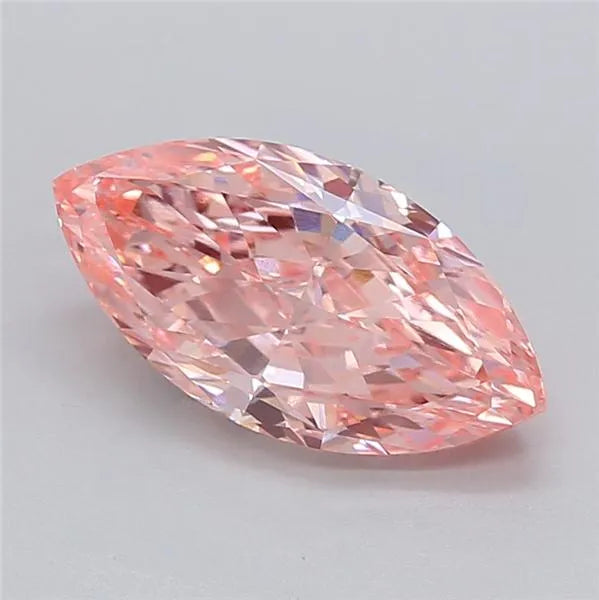 3.13ct Marquise Lab Grown Diamond (Colour Fancy Vivid Pink, Clarity VVS2, IGI Certified)