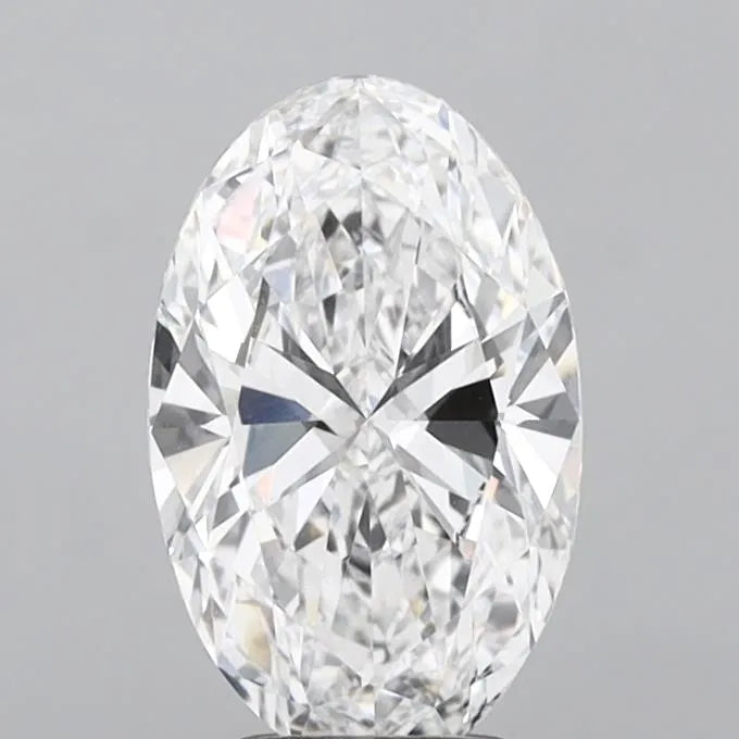 3.13ct Oval Lab Grown Diamond (Colour E, Clarity VVS2, IGI Certified)