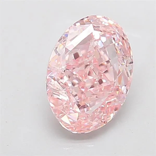 3.13ct Oval Lab Grown Diamond (Colour Fancy Intense Pink, Clarity VVS2, IGI Certified)