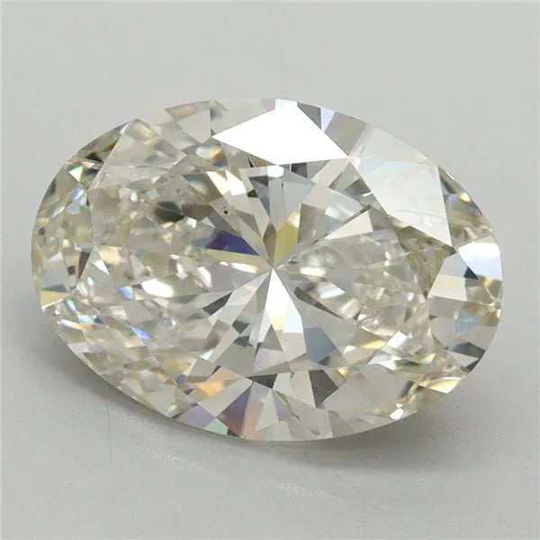 3.13ct Oval Lab Grown Diamond (Colour H, Clarity VS2, Cut GD, Uncertified)