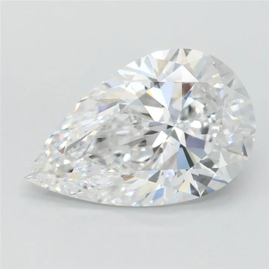 3.13ct Pear Lab Grown Diamond (Colour D, Clarity IF, IGI Certified)