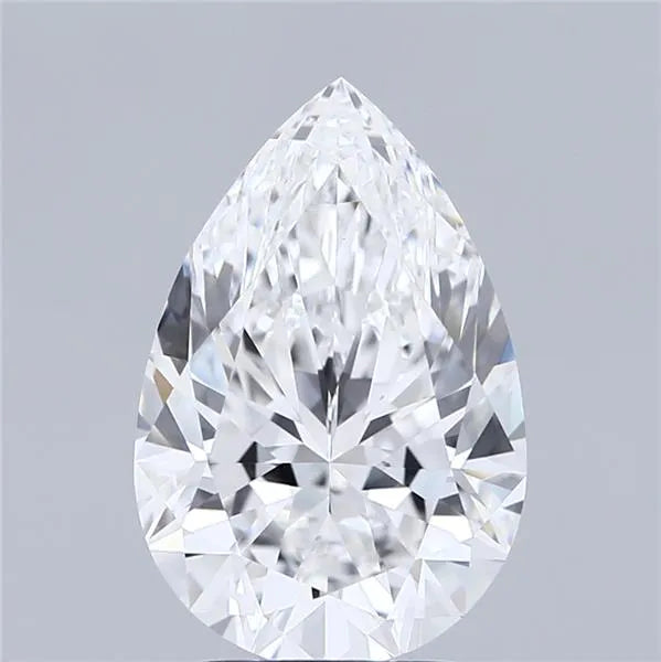 3.13ct Pear Lab Grown Diamond (Colour D, Clarity VVS2, IGI Certified)