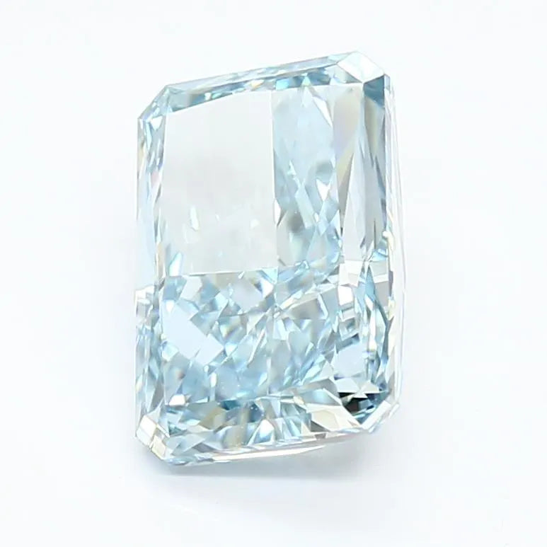 3.13ct Radiant Lab Grown Diamond (Colour Fancy Vivid Blue, Clarity VVS2, IGI Certified)