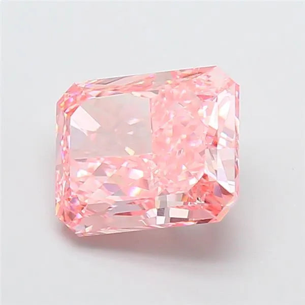 3.13ct Radiant Lab Grown Diamond (Colour Fancy Vivid Pink, Clarity VVS2, IGI Certified)