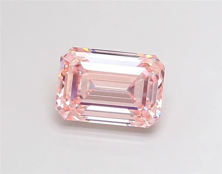 3.14ct Emerald Lab Grown Diamond (Colour Fancy Pink, Clarity VS1, IGI Certified)