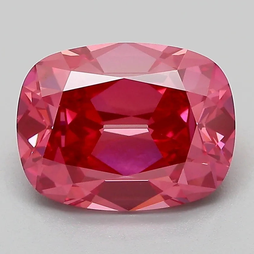 3.15ct Cushion brilliant Lab Grown Diamond (Colour Fancy Vivid Pink, Clarity VVS2, IGI Certified)
