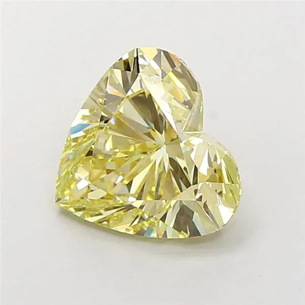 3.15ct Heart Lab Grown Diamond (Colour Fancy Intense Yellow, Clarity VS1, IGI Certified)