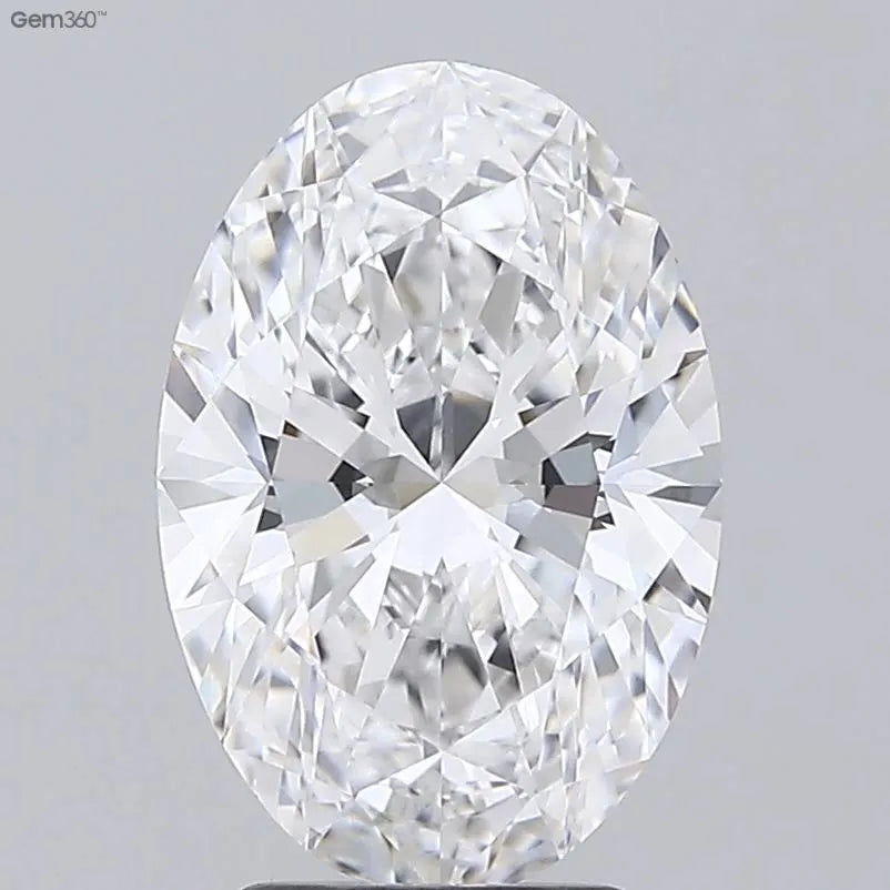 3.15ct Oval Lab Grown Diamond (Colour D, Clarity VVS2, IGI Certified)