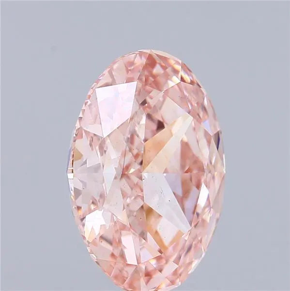 3.15ct Oval Lab Grown Diamond (Colour Fancy Intense Pink, Clarity VS2, IGI Certified)