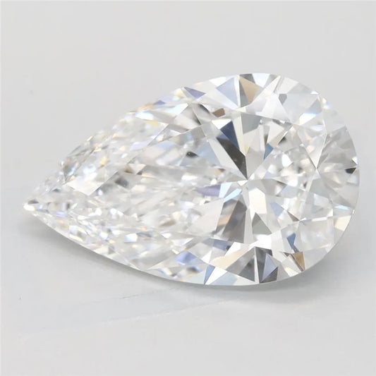 3.15ct Pear Lab Grown Diamond (Colour D, Clarity IF, IGI Certified)