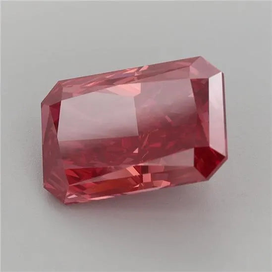 3.15ct Radiant Lab Grown Diamond (Colour Fancy Vivid Red, Clarity VVS2, IGI Certified)