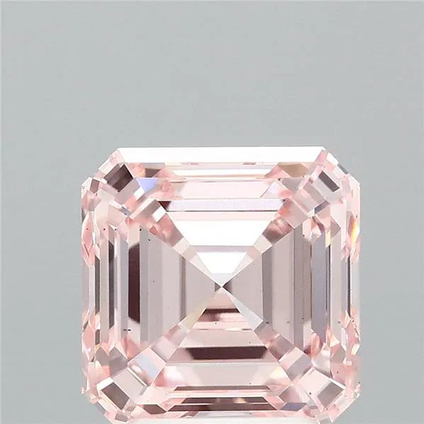 3.16ct Asscher Lab Grown Diamond (Colour Fancy Intense Pink, Clarity VS1, IGI Certified)
