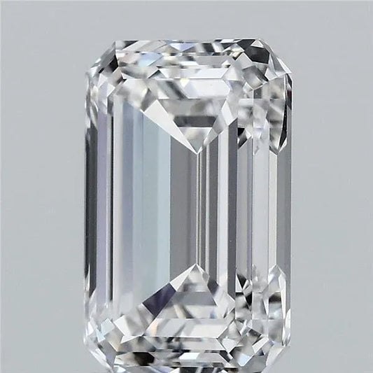 3.16ct Emerald Lab Grown Diamond (Colour D, Clarity VVS2, IGI Certified)