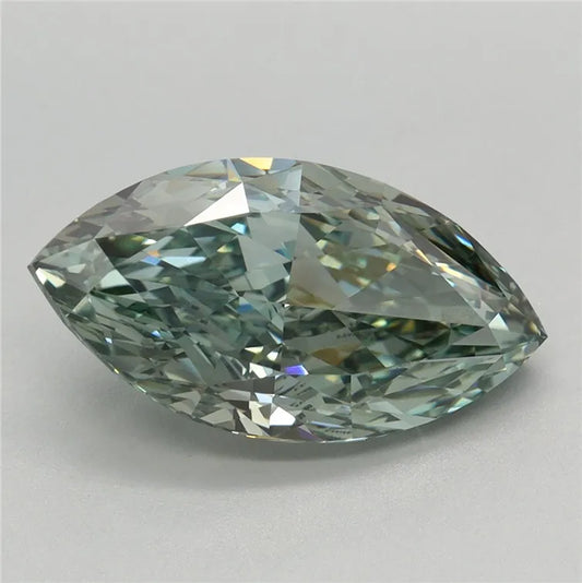 3.16ct Marquise Lab Grown Diamond (Colour Fancy Vivid Green, Clarity VVS2, IGI Certified)