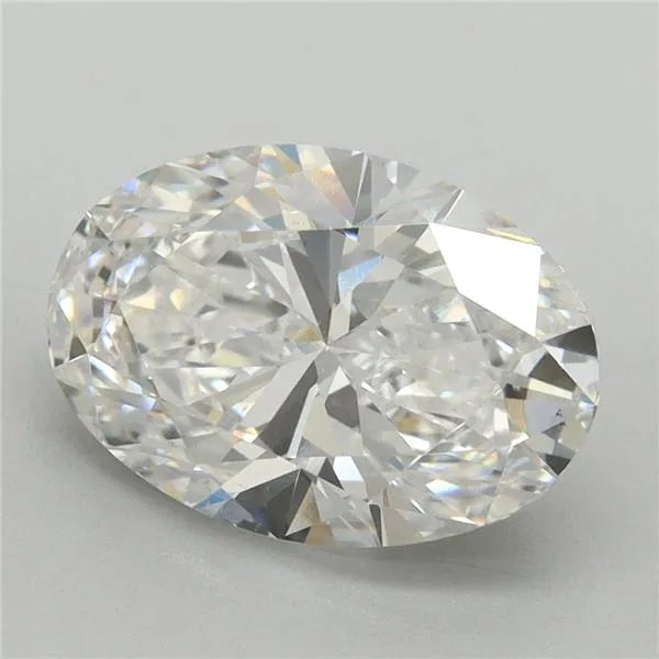 3.16ct Oval Lab Grown Diamond (Colour E, Clarity VS2, Cut GD, Uncertified)