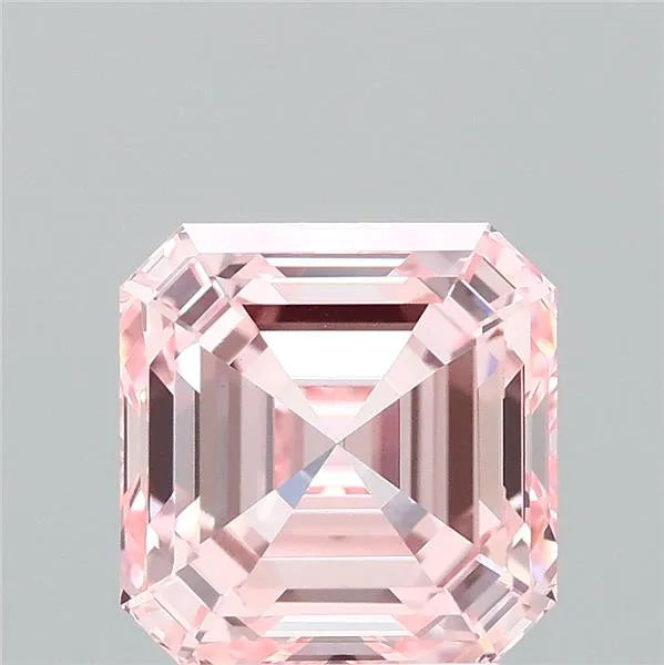 3.16ct Square emerald Lab Grown Diamond (Colour Fancy Intense Pink, Clarity VVS2, IGI Certified)
