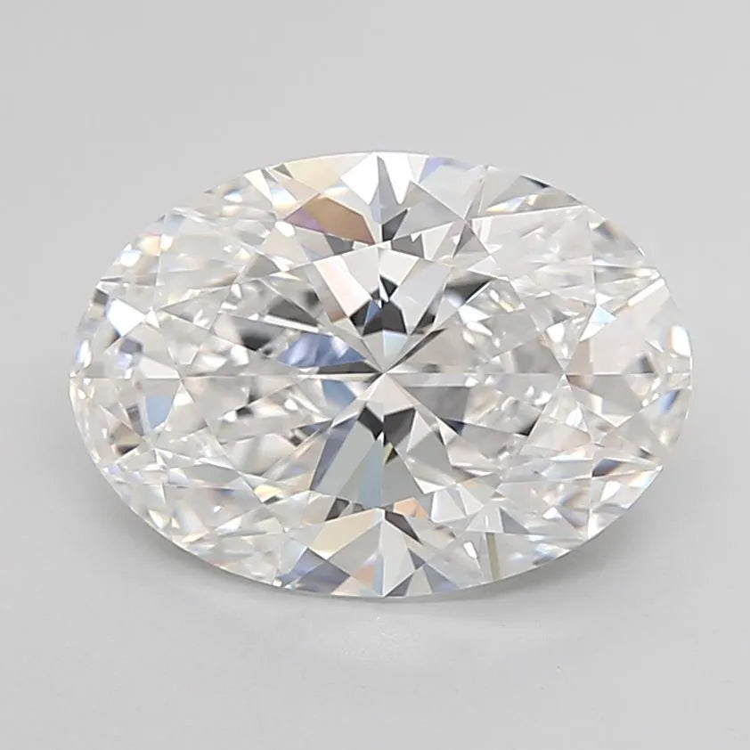 3.17ct Oval Lab Grown Diamond (Colour E, Clarity IF, Cut EX, IGI Certified)