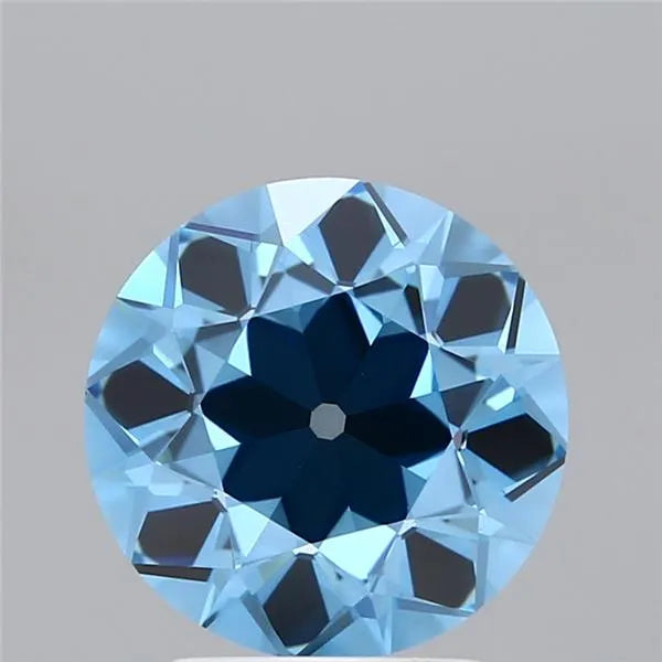 3.18ct European cut Lab Grown Diamond (Colour Fancy Vivid Blue, Clarity VS1, IGI Certified)