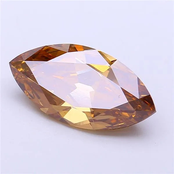 3.18ct Marquise Lab Grown Diamond (Colour Fancy Brown, Clarity VS1, IGI Certified)