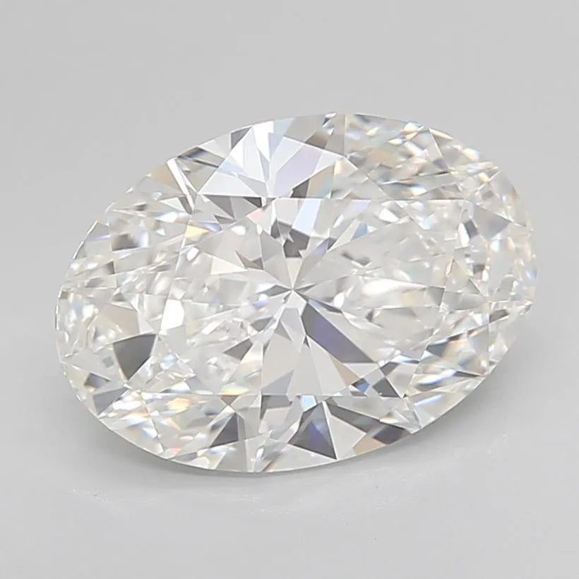 3.19ct Oval Lab Grown Diamond (Colour F, Clarity IF, Cut EX, IGI Certified)