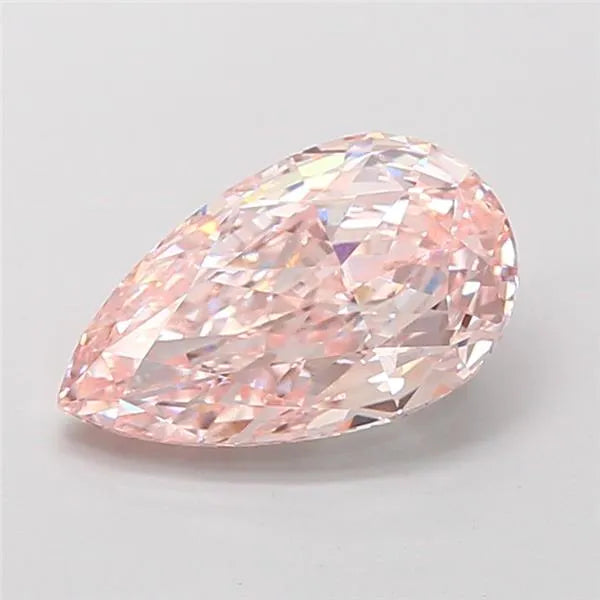 3.19ct Pear Lab Grown Diamond (Colour Fancy Intense Pink, Clarity VS1, IGI Certified)