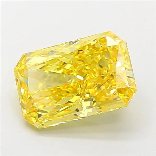 3.19ct Radiant Lab Grown Diamond (Colour Fancy Vivid Yellow, Clarity VS1, IGI Certified)
