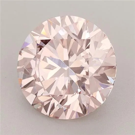 3.19ct Round Lab Grown Diamond (Colour Fancy Intense Pink, Clarity VS1, Cut EX, IGI Certified)