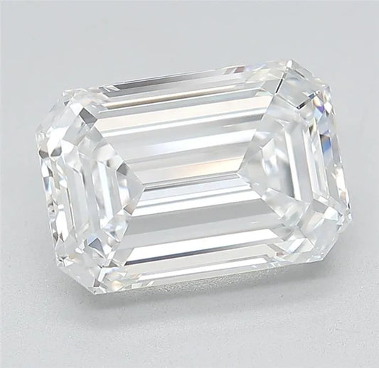 3.20ct Emerald Lab Grown Diamond (Colour D, Clarity IF, Cut EX, IGI Certified)