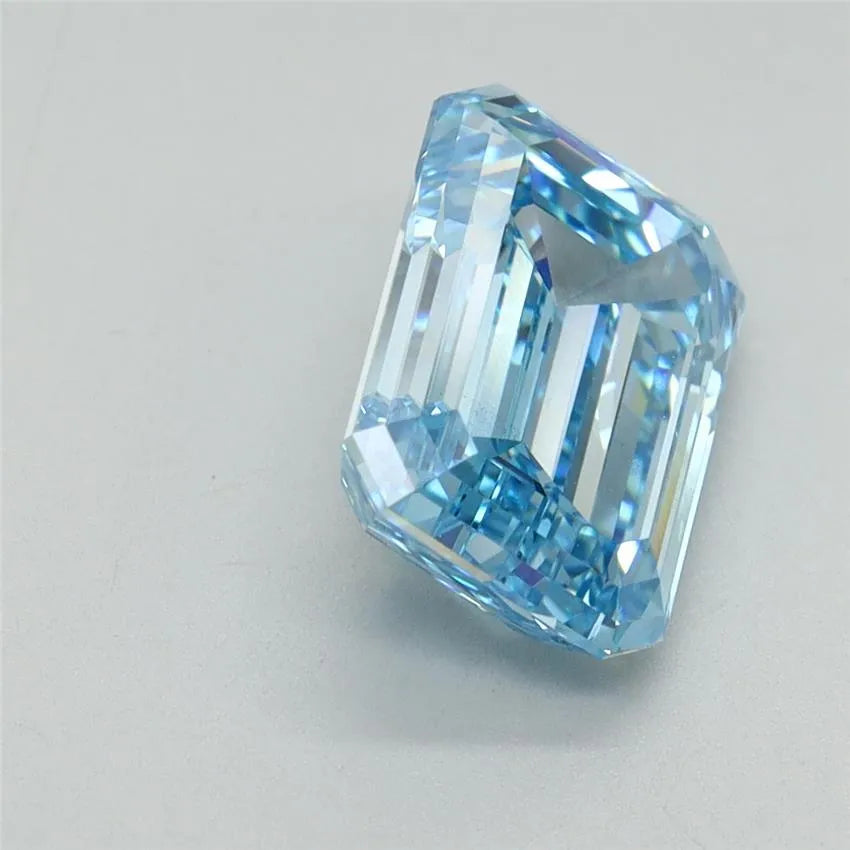 3.20ct Emerald Lab Grown Diamond (Colour Fancy Intense Blue, Clarity VS1, IGI Certified)