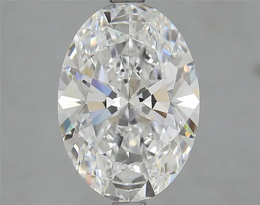 3.20ct Oval Lab Grown Diamond (Colour D, Clarity FL, Cut EX, IGI Certified)