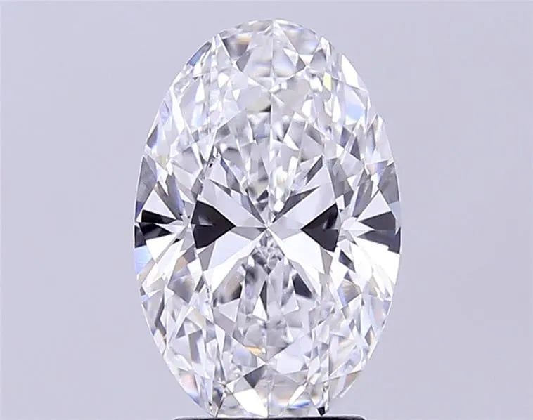 3.20ct Oval Lab Grown Diamond (Colour D, Clarity VVS2, IGI Certified)