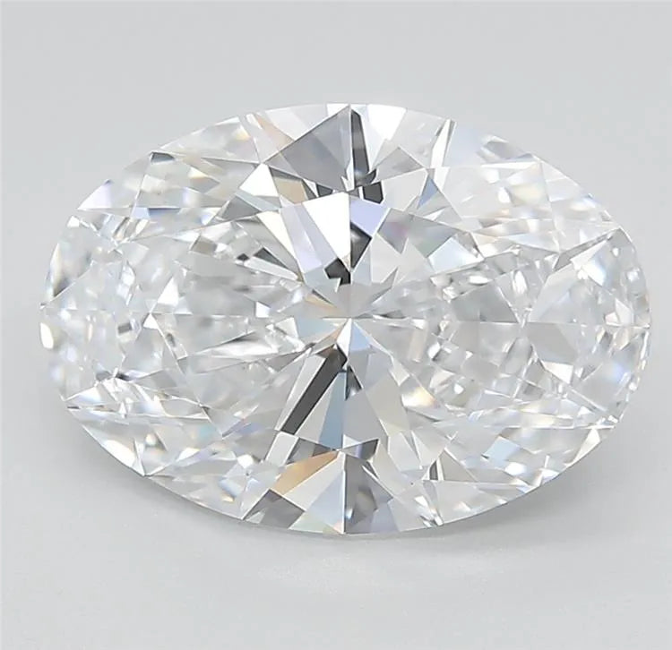 3.20ct Oval Lab Grown Diamond (Colour E, Clarity IF, Cut EX, IGI Certified)