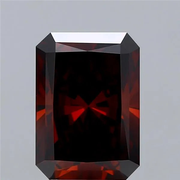 3.20ct Radiant Lab Grown Diamond (Colour Fancy Deep Orange, Clarity VS1, IGI Certified)