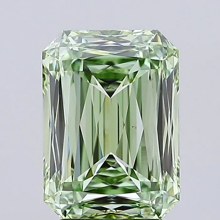 3.21ct Radiant Lab Grown Diamond (Colour Fancy Intense Green, Clarity VS1, IGI Certified)