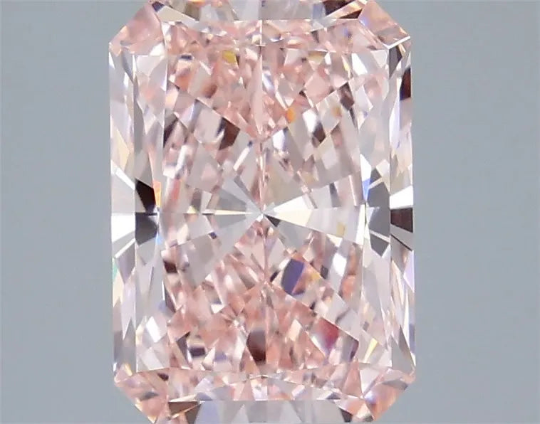 3.21ct Radiant Lab Grown Diamond (Colour Fancy Vivid Pink, Clarity VVS1, IGI Certified)