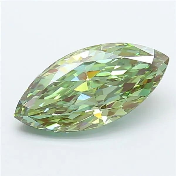3.22ct Marquise Lab Grown Diamond (Colour Fancy Vivid Green, Clarity VS1, IGI Certified)