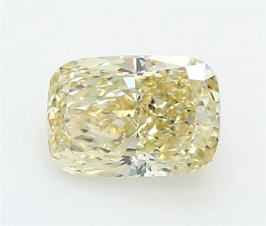 3.23ct Cushion modified Lab Grown Diamond (Colour Fancy Yellow, Clarity VS1, IGI Certified)