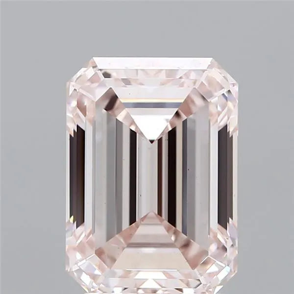 3.23ct Emerald Lab Grown Diamond (Colour Fancy Light Pink, Clarity VS1, Cut GD, IGI Certified)