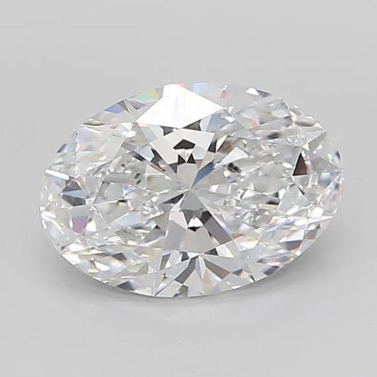 3.23ct Oval Lab Grown Diamond (Colour D, Clarity VVS1, IGI Certified)