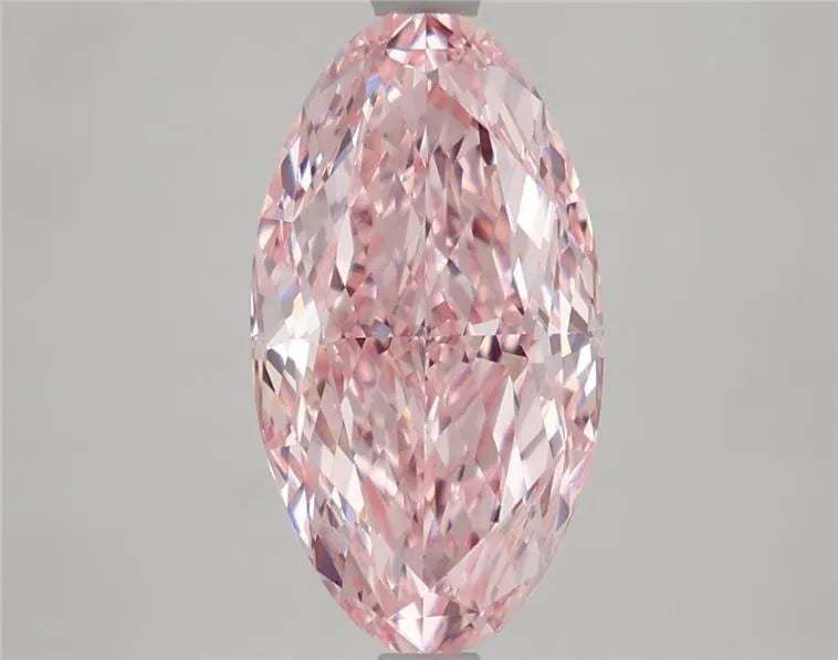 3.23ct Oval Lab Grown Diamond (Colour Fancy Vivid Pink, Clarity VVS1, IGI Certified)