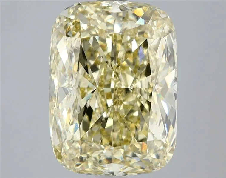 3.25ct Cushion modified Lab Grown Diamond (Colour Fancy Intense Yellow, Clarity VS1, IGI Certified)