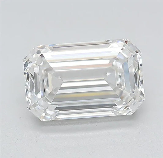3.25ct Emerald Lab Grown Diamond (Colour E, Clarity IF, Cut EX, IGI Certified)