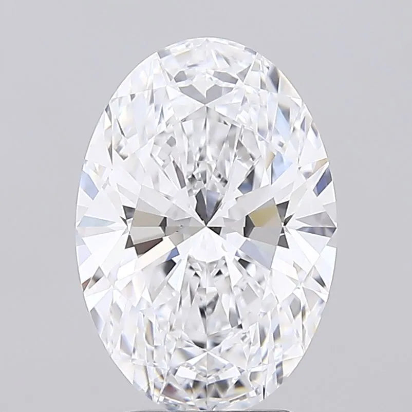 3.25ct Oval Lab Grown Diamond (Colour D, Clarity FL, Cut EX, IGI Certified)