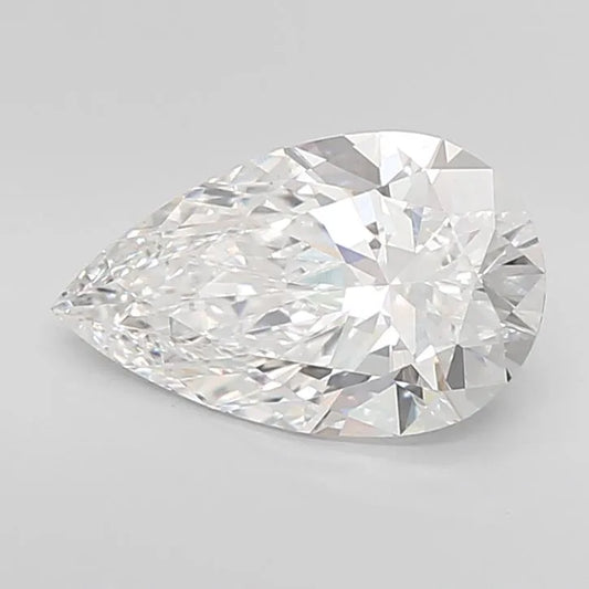 3.25ct Pear Lab Grown Diamond (Colour E, Clarity VVS2, IGI Certified)